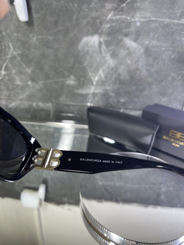 Balenciaga geometrik çerçeve siyah cam 502