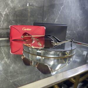 Cartier geometrik çok renki cam 498