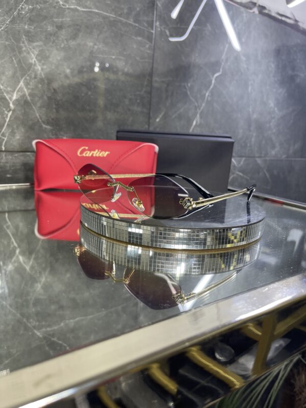 Cartier geometrik çok renki cam 498