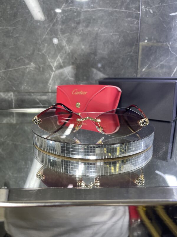 Cartier geometrik çok renki cam 498