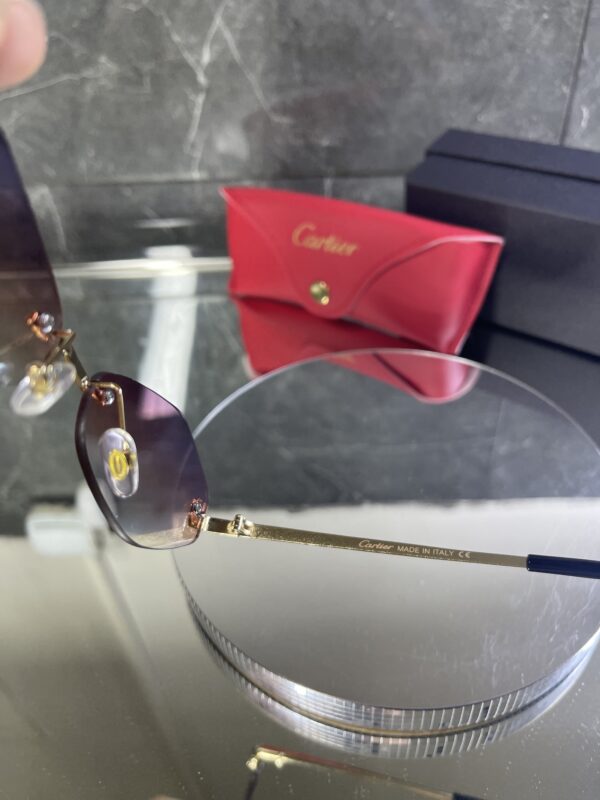 Cartier geometrik çok renki cam 498