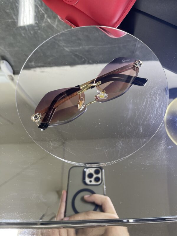 Cartier geometrik çok renki cam 498