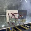 Miu Miu Kare Bordo Çerçeve Şeffaf Cam 531