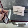 Miu Miu Kare Bordo Çerçeve Şeffaf Cam 531