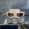 Miu Miu Cat Pudra Çerçeve Kahve cam Gold detay 530
