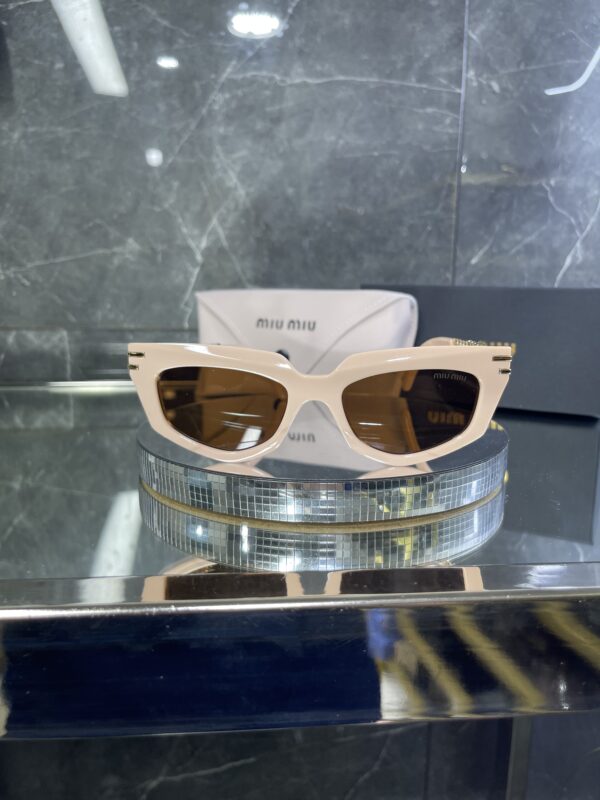 Miu Miu Cat Pudra Çerçeve Kahve cam Gold detay 530