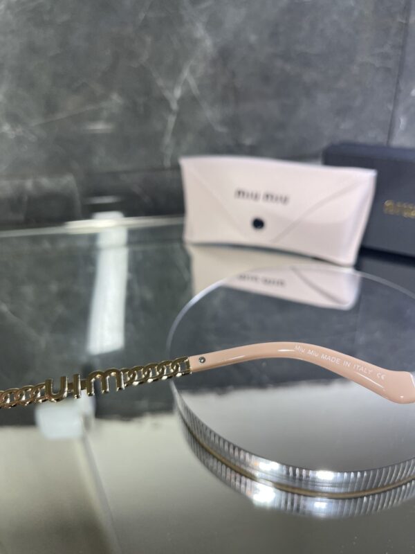 Miu Miu Cat Pudra Çerçeve Kahve cam Gold detay 530