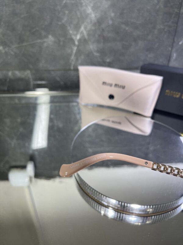 Miu Miu Cat Pudra Çerçeve Kahve cam Gold detay 530
