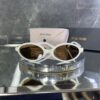Miu Miu Oval Kahve cam Krem çerçeve 517