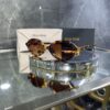 Miu Miu Oval Kahve cam Leopar çerçeve 516