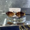 Miu Miu Oval Kahve cam Leopar çerçeve 516