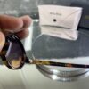 Miu Miu Oval Kahve cam Leopar çerçeve 516