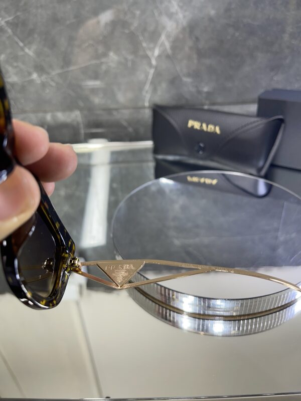 Prada Cat Eye Leopar çerçeve Kahve cam 568