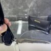 Prada Cat Eye Siyah çerçeve Gümüş Detay 562