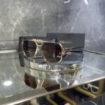 Prada Kare Gold Metal çerçeve Kahve Degrade cam 564