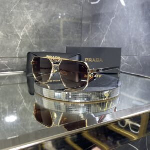 Prada Kare Gold Metal çerçeve Kahve Degrade cam 564