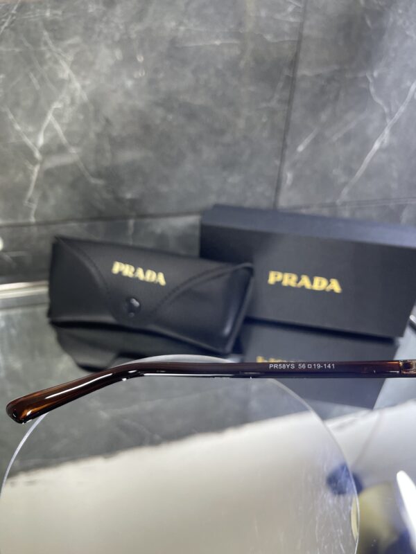 Prada Kare Gold Metal çerçeve Kahve Degrade cam 564