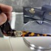 Gucci Oval Leopar çerçeve Kahve cam 558