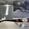 Gucci Oval Leopar çerçeve Kahve cam 558