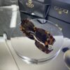 Gucci Oval Leopar çerçeve Kahve cam 558