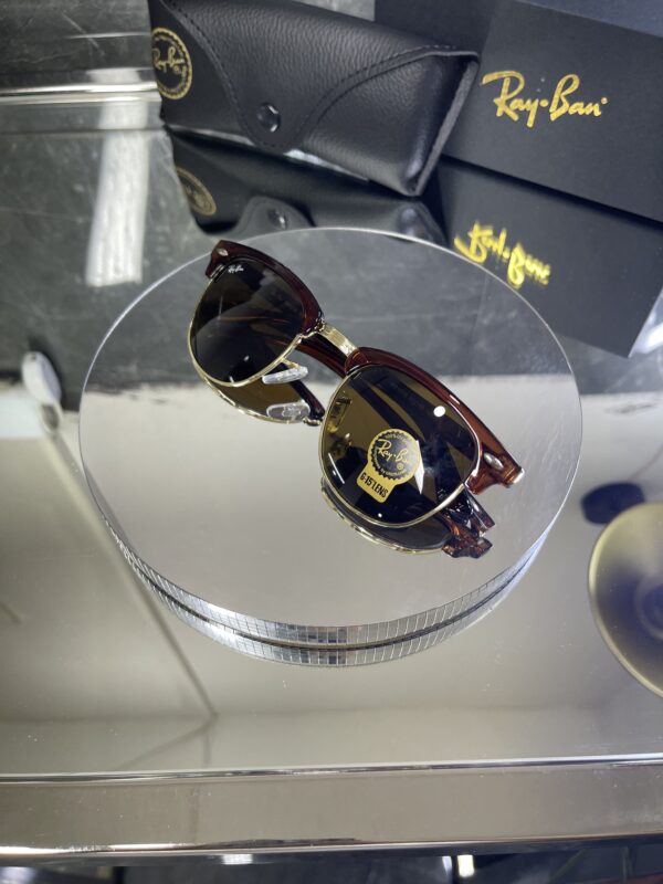 Rayban Clubmaster Kahve çerçeve Kahve cam 555