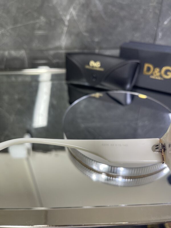 Dolcegabbana Geometrik Beyaz çerçeve Kahve cam 547