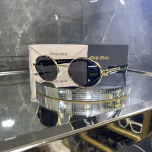Miu Miu Oval Gold Metal 570