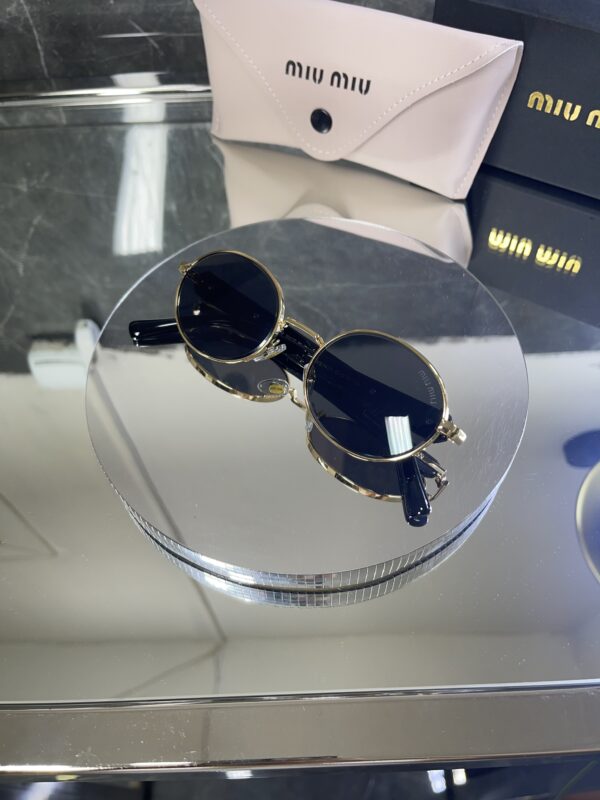 Miu Miu Oval Gold Metal 570