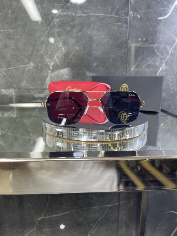 Cartier Gold çerve Siyah cam 587