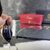 Cartier ahşap Detay Gold çerçeve Siyah cam 586