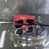 Cartier ahşap Detay Gold çerçeve Siyah cam 586