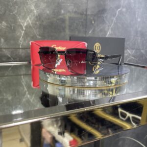 Cartier ahşap detay Siyah cam Siyah çerçeve 585