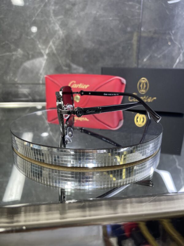 Cartier ahşap detay Siyah cam Siyah çerçeve 585