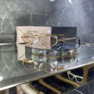 Miu Miu Gold çerçeve Pudra cam 603
