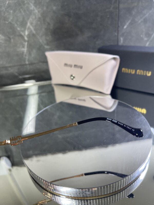 Miu Miu Gold çerçeve Pudra cam 603