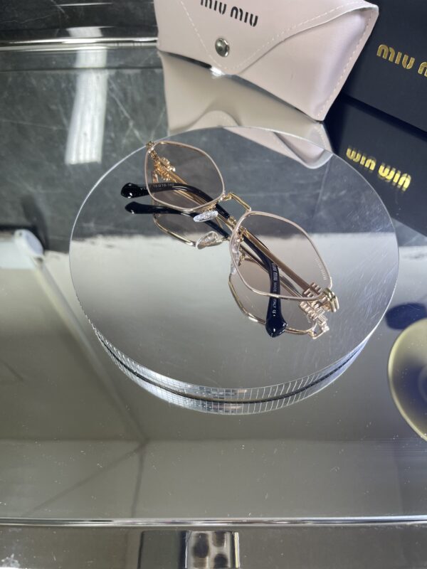 Miu Miu Gold çerçeve Pudra cam 603