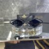 Gucci geometrik metal siyah cam siyah çerçeve 600