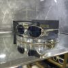 Dior Geometrik Gold çerçeve Siyah cam 616