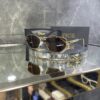 Dior Geometrik Gold çerçeve Kahve cam 615