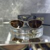 Dior Geometrik Gold çerçeve Kahve cam 615