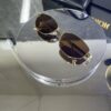 Dior Geometrik Gold çerçeve Kahve cam 615