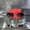 Cartier geometrik siyah degrade cam 612