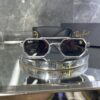 Rayban geometrik gümüş çerçeve siyah cam 604