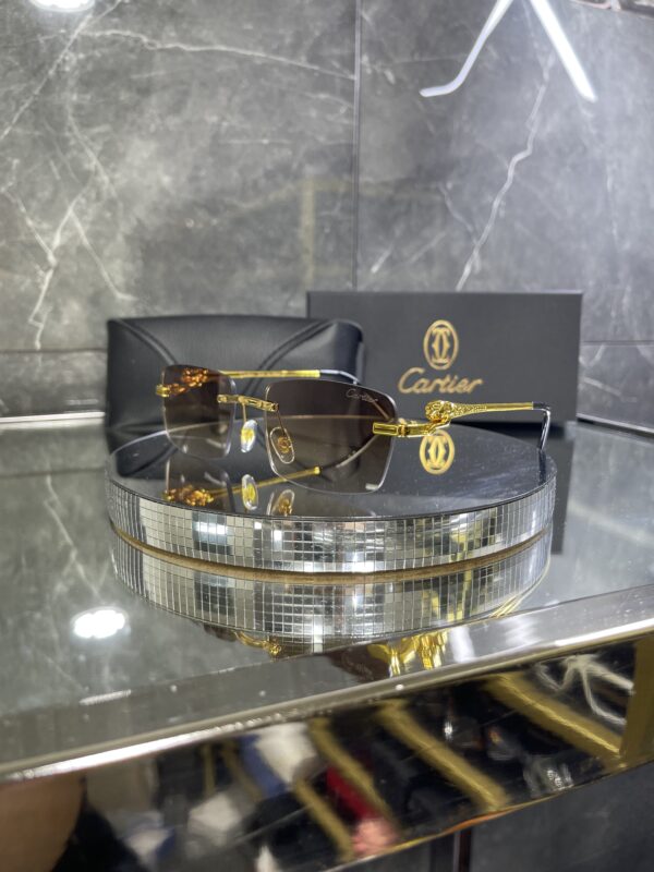Cartier Gold Detay kahve cam 626