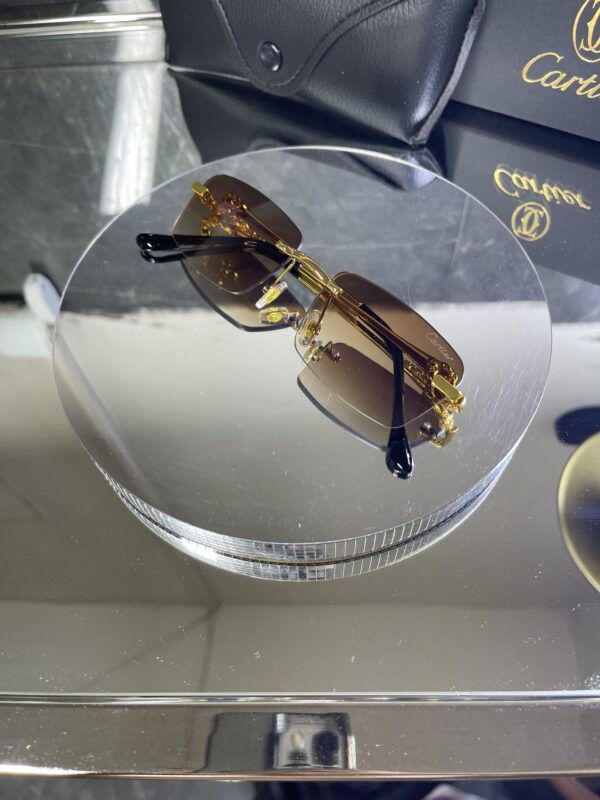 Cartier Gold Detay kahve cam 626
