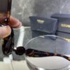 Versace Oval Leopar kemik kahve cam 629