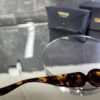 Versace Oval Leopar kemik kahve cam 629