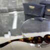 Versace Oval Leopar kemik kahve cam 629
