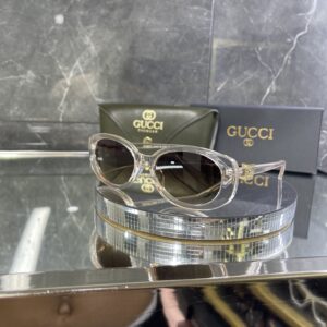 Gucci Oval Şeffaf Çerçeve Çok renkli cam 640