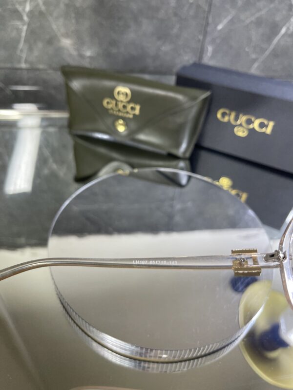 Gucci Oval Şeffaf Çerçeve Çok renkli cam 640